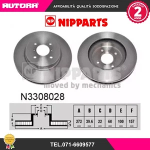 N3308028 Coppia disco freno anteriore (NIPPARTS) - Foto 1 di 1