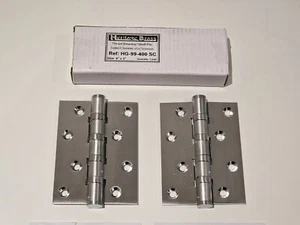 Heritage Messing Stumpf Türscharnier - Satin Chrom - 102 mm x 76 mm 4"x3" HG99-400-SC - Bild 1 von 2