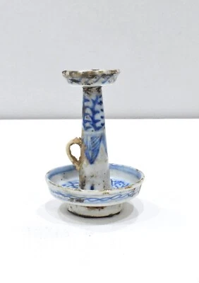 Chinese Blue and White Porcelain Oil Lamp - Изображение 1 из 4