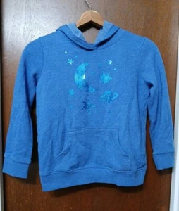 Blue Shimmer Space Hoodie w/ Stars & Planets Cat & Jack Size M 7/8 - Picture 1 of 4