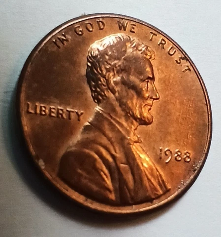 1988 Doubled Ear Lincoln Cent DDO No Mint  Wide A M Cover