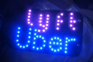 Led Light Sign for Indicator Lyftt/Uberr Light Ride Share USB - Picture 1 of 7