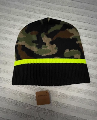 Crewcuts by J.Crew Gorra Gorro Camuflado Punta Neón Talla S-M Nuevo Estilo # K1152 Foto 1 de 4