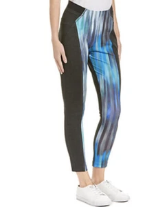 NWT ELIE TAHARI SPORT Trina Leggings Blue/Black Womens SIZE MED - Picture 1 of 8