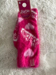 BARBIE THE MOVIE BRIGHT PINK COSY SOCKS..BRAND NEW..SIZE UK 4-8 - Picture 1 of 2