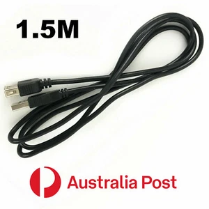 1.5M USB Extension Fast Cable Type A Male to Female Connection Cord Black - Picture 1 of 2
