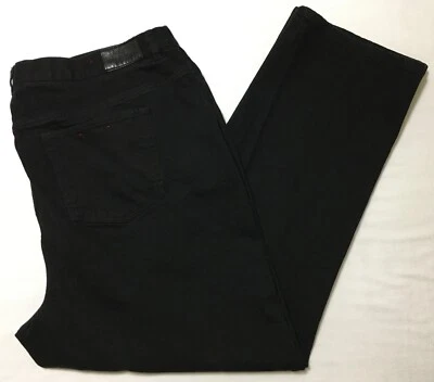 Pantalones de mezclilla para mujer Chaps Delaney pierna recta talla grande negros talla 24W usados en excelente estado Foto 1 de 4