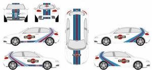 KIT ALPHA 147 - STICKERS AUTOCOLLANTS Le Mans déco Racing Stripe GULF - Imagen 1 de 1