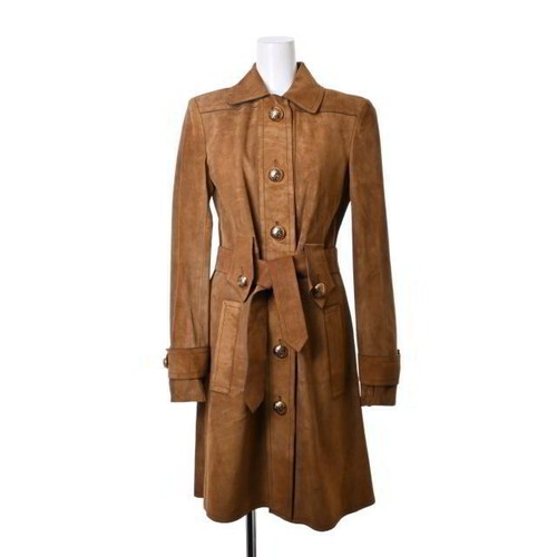 Cappotto Gucci pelle di vitello scamosciata usato0