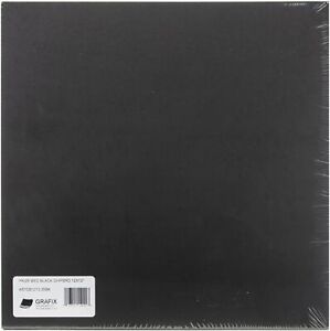 Grafix-Grafix Medium Weight Chipboard Sheets 12"X12" 25/Pkg-Black