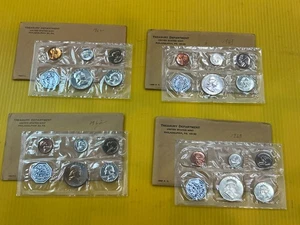 Lot of 4 Early Silver Proof Sets 1962 1963 US Mint 90% E155 - Picture 1 of 5
