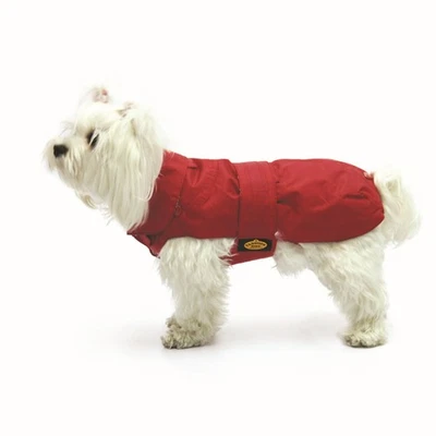 Fashion Dog Coat With Faux fur Lining - Red - 36 CM Winter Coat Dog - Image 1 of 3