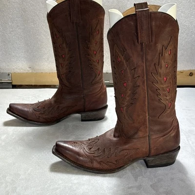 Botas occidentales vintage Stetson para mujer Casey marrón talla 9,5 punta corta Foto 1 de 4