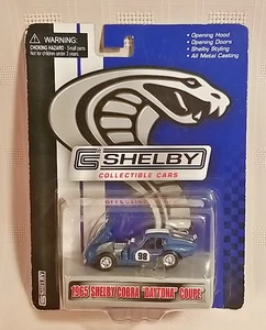 Shelby Collectible Cars 1965 Cobra Daytona Coupe Blue w/White Stripes #98 NOS - Picture 1 of 2