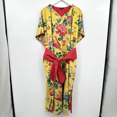 Винтажное платье J Peterman Kaftan Muumuu один размер гостиная пляжный курорт круиз богемное - Изображение 1 из 4