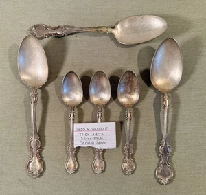 1835 R Wallace 1902 Troy Silber Teller 3 Portionen & 3 TSPS ANTIK - KOSTENLOSER VERSAND - Bild 1 von 4