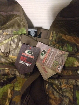 Turkey Hunting Vest Men's Mossy Oak OBSESSION Official Camo NWTF Size Choice - Image 1 of 4
