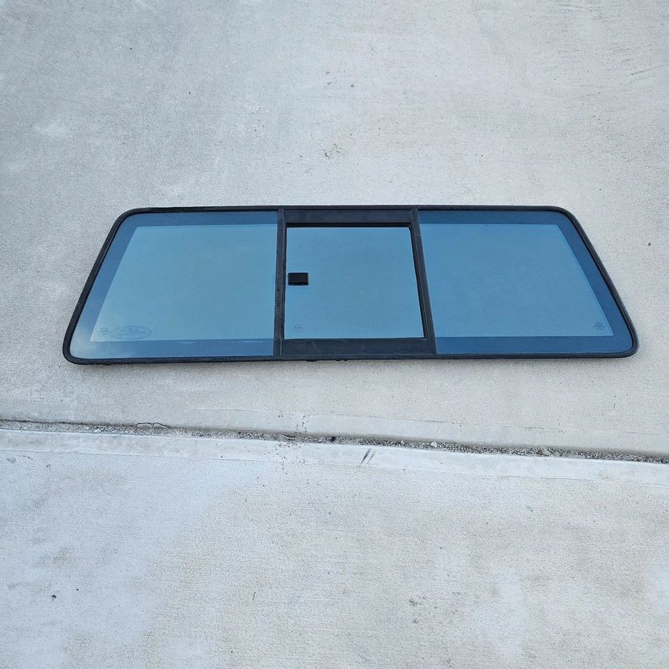 Vidro deslizante para janela traseira Ford Ranger 1998-2011 fabricante de equipamento original preto colorido - Imagem 1 de 4