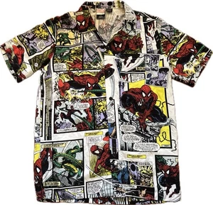 Camisa Marvel Amazing Spider-Man Scorpion AOP Comic Botón Para Hombre S Todd McFarlane - Imagen 1 de 10