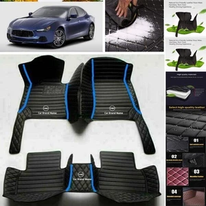 For Maserati Ghibli Car Floor Mats Carpets Cargo Liners Custom All Weather - Imagen 1 de 33