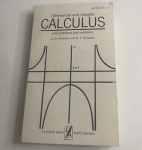 Differential And Integral Calculus 1980 Paperback Book Littlefield, Adams Press - Imagen 1 de 13