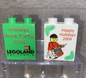 Lego Duplo Promocional Ladrillo con Felices Fiestas Bloque Fiesta 2004 2005 Legoland - Imagen 1 de 5