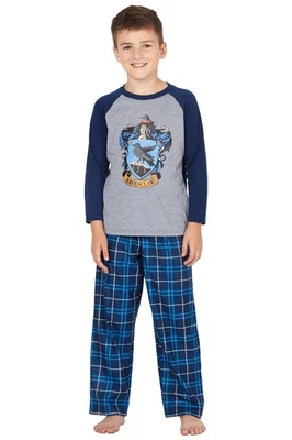 Conjunto de camisa raglán y pantalones de pijama a cuadros Harry Potter para niños Foto 1 de 3