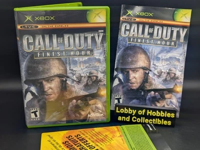 Call of Duty Finest Hour ( Microsoft Xbox ) CIB - Mint Disc - Pristine - Tested - Image 1 of 4