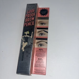 NEW FULL SIZE Benefit Goof Proof Brow Pencil #4 Warm Deep Brown 0.01oz 0.34g - Picture 1 of 4