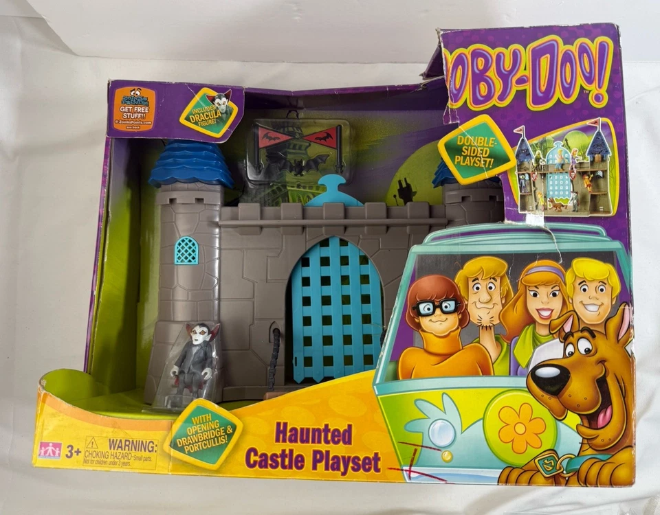 Scooby Doo Castillo Embrujado Juego Drácula Vampiro Murciélago Figura Juguete Piezas Movibles Foto 1 de 4