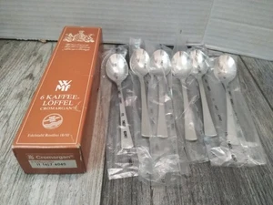 N.O.S. WMF CROMARGAN 6 CUCHARAS DE CAFÉ, ACERO INOXIDABLE 18/10 CAFÉ LOFFEL - Imagen 1 de 9