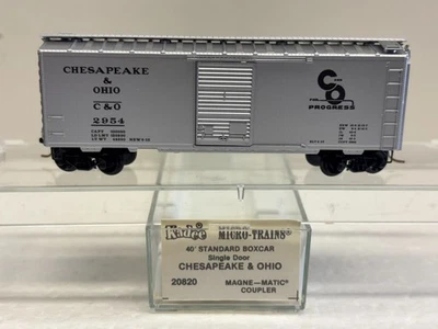 N Kadee Scale Micro Trains MTL 20820 Chesapeake & Ohio C&O 2954 Express Box Car - Image 1 of 4