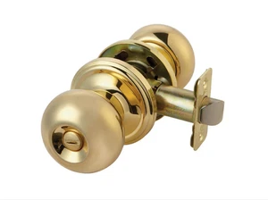 Ace Colonial Privacy Door Knob Polished Brass Right/Left Handed 5238399 Bed Bath - Picture 1 of 4