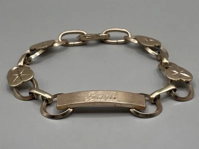 Women’s Bracelet 1/20 12K GF Gold Filled Personalized Etched Barbara Dated 1967 - Image 1 of 4