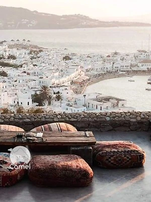 Moroccan farsha pouf pilow Wholesale vintage Bulk Handmade Wool Moroccan Berber - Image 1 of 4