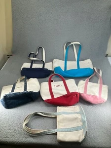 Lot of 6 Vintage LL Bean Boat and Tote Bags Various Sizes And Colors Canvas USA - Picture 1 of 23