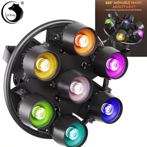 U`King Stage Lighting 350W 7LED COB Par Light DMX RGB Beam DJ Party Church Light - Picture 1 of 15