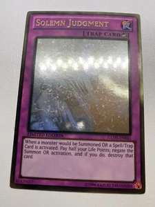 Yugioh Solemn Judgment GLD5-EN045 Ghost Rare Misprint HP - Picture 1 of 24
