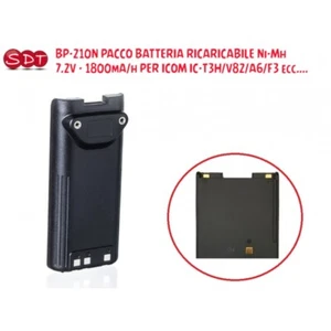 BP-210N PACCO BATTERIA RICARICABILE Ni-Mh 7.2V - 1800mA/h PER ICOM IC-T3H/V82/A6 - Zdjęcie 1 z 3