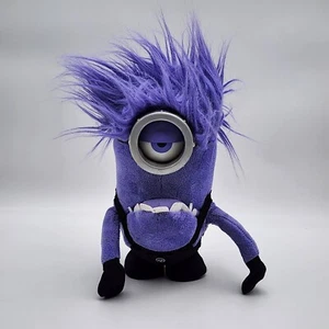 Despicable Me 2 Purple EVIL MINION Talking Light Up Battery Operated Plush - Picture 1 of 12