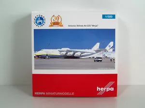 HERPA 1:500 IN METALLO AEREO ANTONOV AIRLINES AN-225 MRIYA REG. UR-82060 515726 - Foto 1 di 4