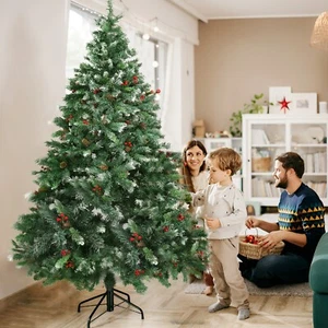 National Tree Company Pre-Lit Artificial Full Christmas Tree Green for Home K0Y0 - Picture 1 of 9