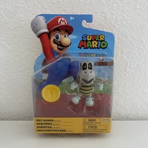 JAKKS Nintendo Super Mario DRY BONES with Coin 4” Action Figure Toy NEW - Picture 1 of 9