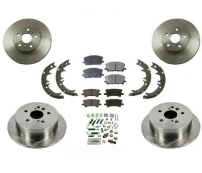 Rotores de freno delanteros y traseros con pastillas de cerámica 8 piezas para Lexus 2006 2007 2008 RX400H Foto 1 de 4