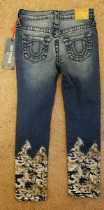 NWT True Religion Boys Rocco Metallic Camo skinny Jeans, Size 6 - Picture 1 of 5