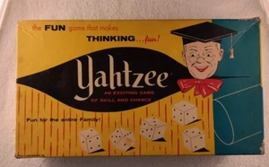 Vintage 1956 YAHTZEE Board Game E. S. Lowe Company COMPLETE - Picture 1 of 8
