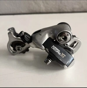 Vintage Shimano Deore XT RD-M735 Long Cage Mountain Bike Rear Derailleur - Picture 1 of 2