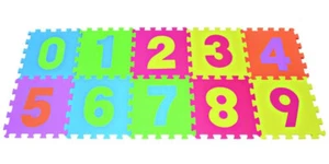 Numbers Puzzle Education Play Mat Interlock Soft EVA Foam Color DIY Tile 10-SQFT - Picture 1 of 2