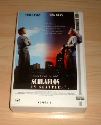 VHS Film - Schlaflos in Seattle - Tom Hanks - Meg Ryan - Videokassette - Bild 1 von 2