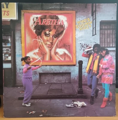 Aretha Franklin ‎– Who's Zoomin' Who? - 1985 LP record excellent, cover G+ - Image 1 of 3